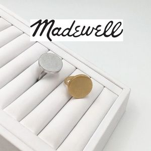 Madewell Solid Circle Gold Silver Ring Minimalist